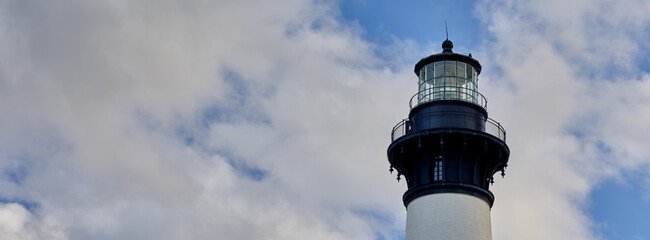 The historic and beautiful Bodi Island Lighthouse located on Bodie Island in North Carolina's Outer...