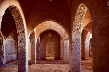 Fototapeta na wymiar Kasbah Tangier Prison. Moroccan architectural arches.