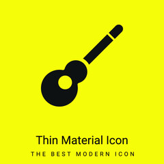 Acoustic Guitar minimal bright yellow material icon
