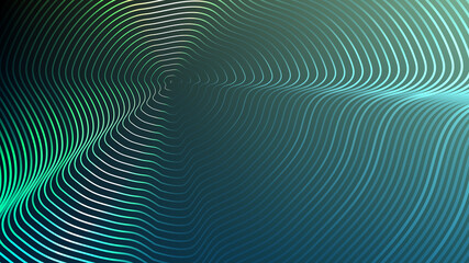 Fototapeta premium Gradient lines blend abstract digital vector art.