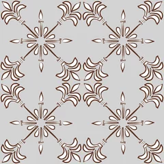 Gordijnen Lisbon azulejos seamless pattern © netsign