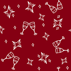 Wrapping paper seamless pattern for christmas vector image
