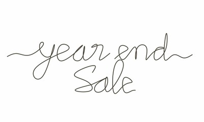 Year end sale hand writing