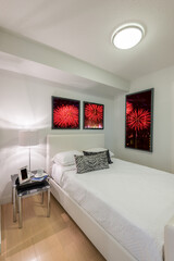 Beautiful and modern home and hotel bedroom interior design.