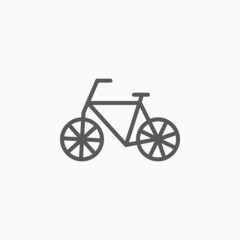 Fototapeta na wymiar bicycle icon, vehicle vector, transport illustration