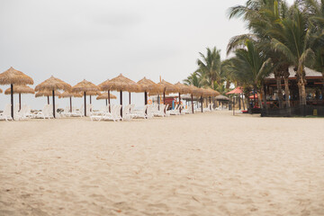 Family vacation resort on a beautiful beach.