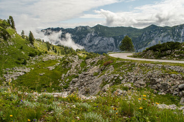 Alpejski krajobraz okolic Altaussee