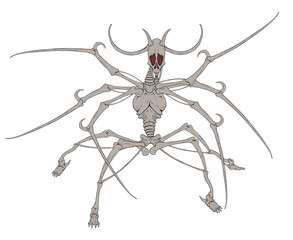 Horror creature illustration