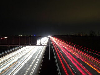 Munich North Highway At Night