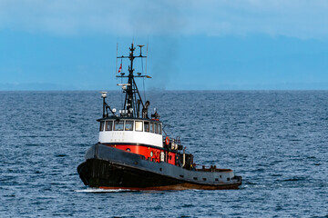 tugboat in the sea