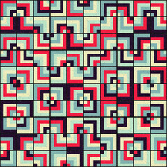 Abstract Geometric Pattern generative computational art illustration