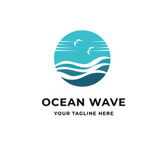 Ocean Wave Logo Design