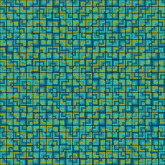 Fototapeta premium Abstract Geometric Pattern generative computational art illustration