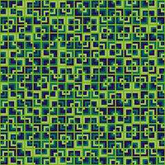 Fototapeta premium Abstract Geometric Pattern generative computational art illustration