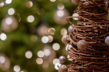 Wood and fiber Christmas Holiday Ornaments and decorations