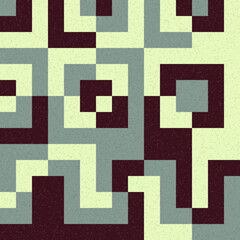 Abstract Geometric Pattern generative computational art illustration