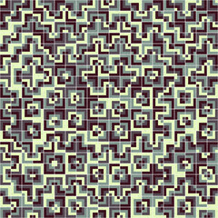 Fototapeta premium Abstract Geometric Pattern generative computational art illustration