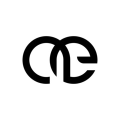 Letter AE monogram logo design template