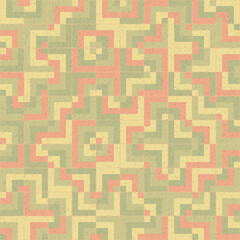 Abstract Geometric Pattern generative computational art illustration