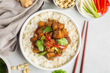 Kung pao or kung po, traditional chinese food