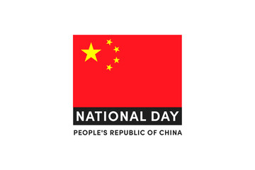 National Day of China, People's Republic of China, 1 of October. Flag elements, background, poster, wallpaper, banner