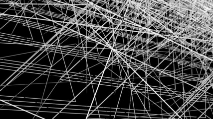 striped background. Raster geometric pattern. black and white stripes. monochrome grunge background. design for decor, print.background in UHD format 3840 x 2160. 