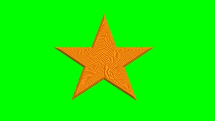 yellow striped star on a green background.  background in UHD format 3840 x 2160.