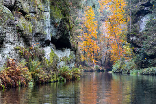 Edmundsklamm Elbsandsteingebirge b&ouml;hmische Schweiz