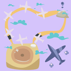 airplane flying in the sky