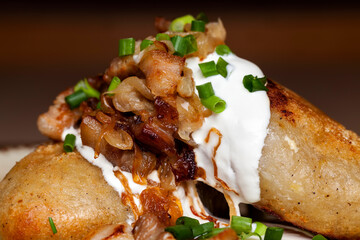 zeppelins made from grated potatoes with minced meat