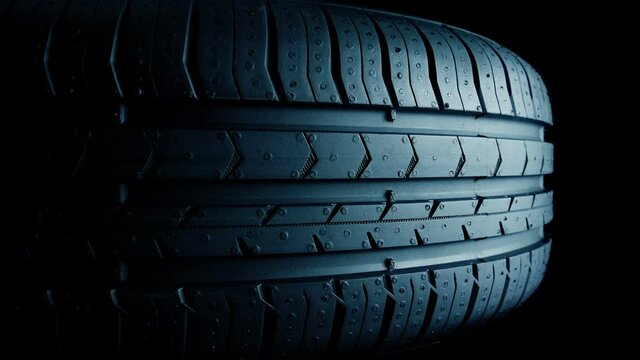 Passing Generic Car Tire With Grip Surface