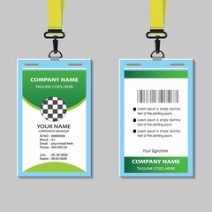 corporate office identity card design template