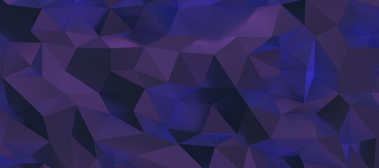 Obraz premium Geometric blue ice low poly background