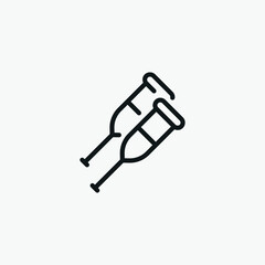 Underarm Cruth vector sign icon