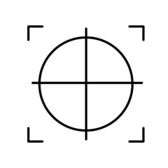 Fototapeta na wymiar target mark icon vector illustration isolated on white