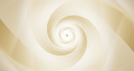 Abstract bright gold tunnels or wormholes. 3d rendering.