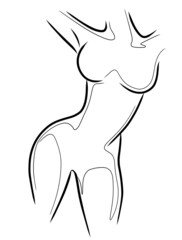 Body positive, love yourself concept. Happy plus size woman with love tourself concept.