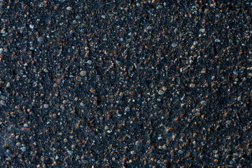 asphalt texture with small stones in cold shades