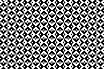 Black and white geometric abstract seamless vector pattern