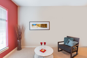 Interior design of a luxury living room