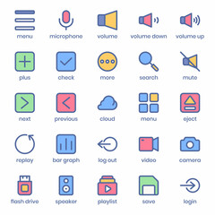 Icon set vector for suit for everthing