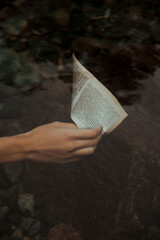 Paper lost in the water