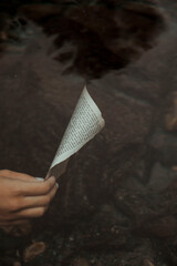 Paper lost in the water