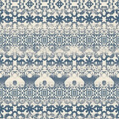 Seamless two toned distressed rug or textile surface pattern design for print. High quality illustration. Ornate flooring or wallpaper interior home design sophisticated look. Stylish graphic motif.