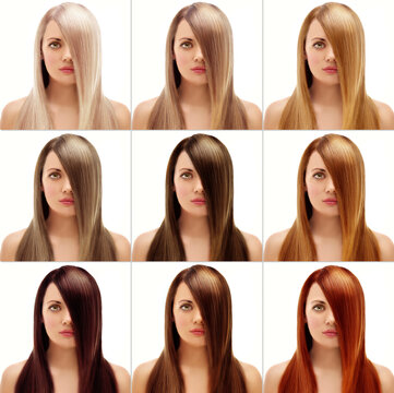 Different Hair Tones.Coloring Hair