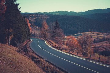 beautiful mountain road