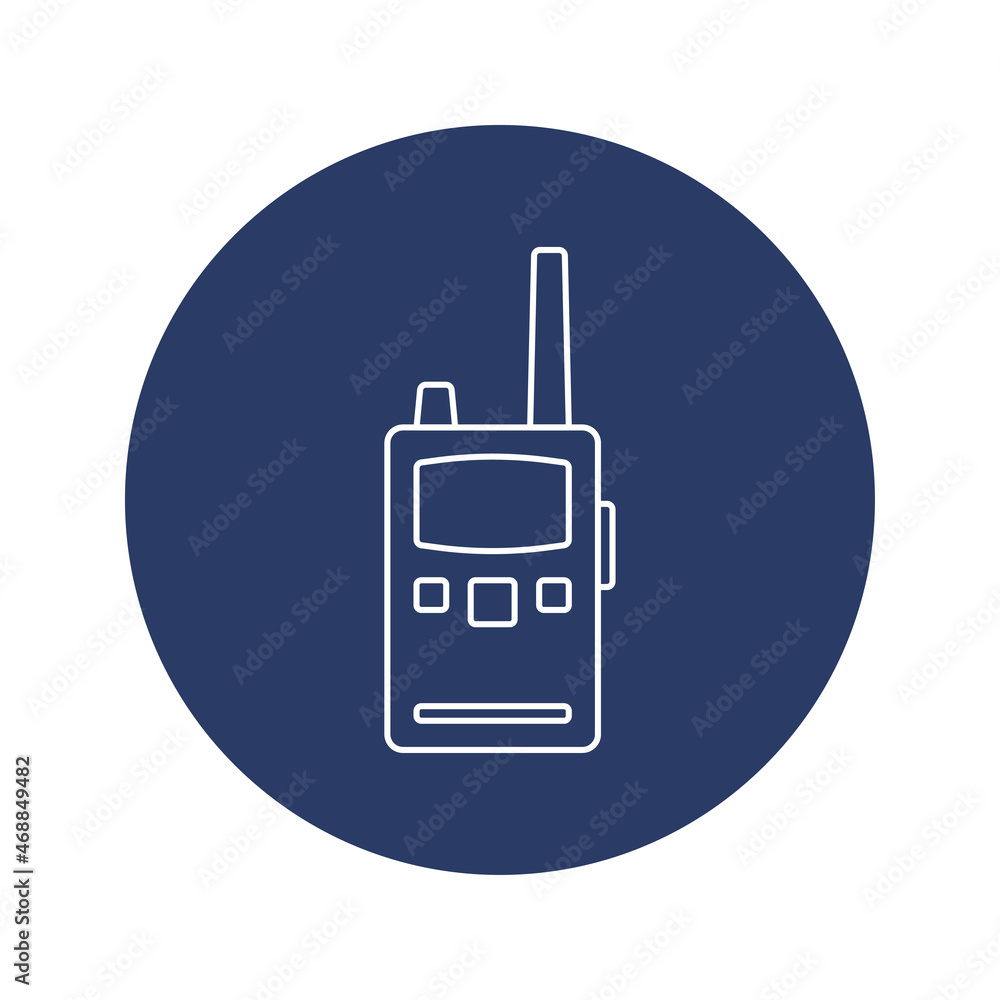 Canvas Prints medical emergency walkie talkie icon