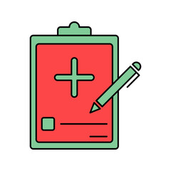 medical diagnostic health report icon