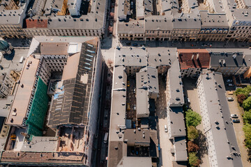 Nowe centrum Łodzi widziane z lotu ptaka