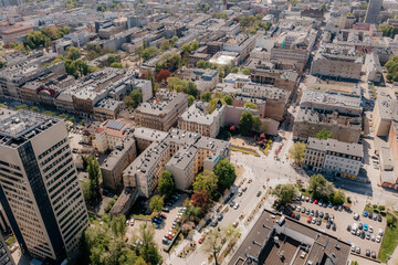 Nowe centrum Łodzi widziane z lotu ptaka © rozentuzjazmowany